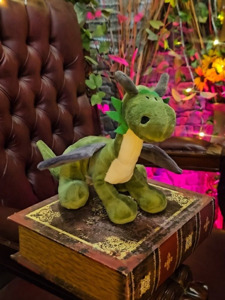 The Armored Kingdom Green Sitting Snugglefang the Soft Dragon Plushie product image (2)