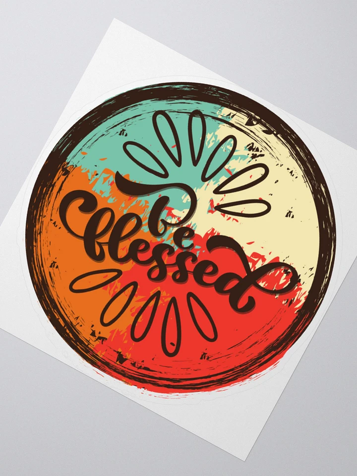 Be Blessed Round Sticker product image (2)