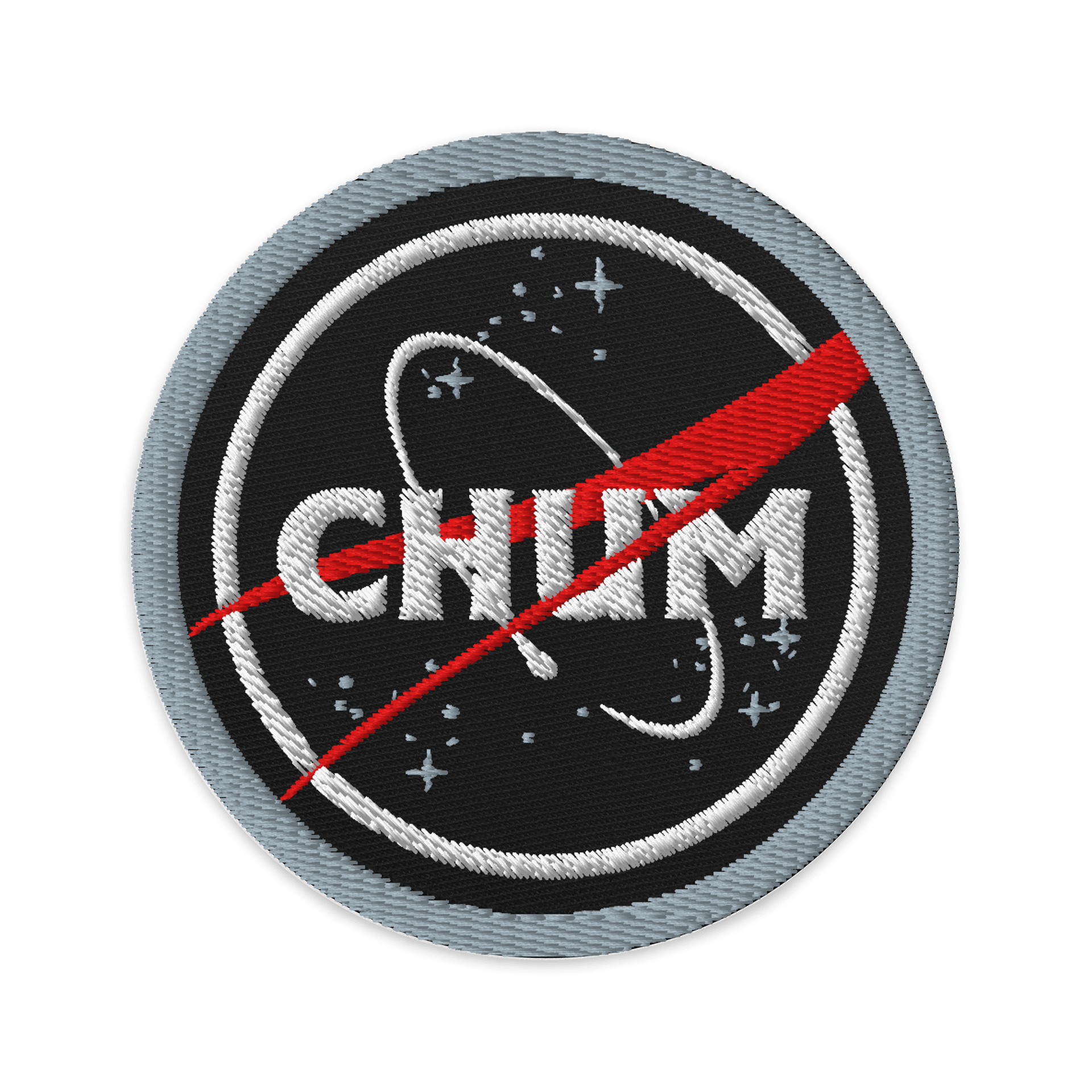 Space logo embroidered patch product image (1)