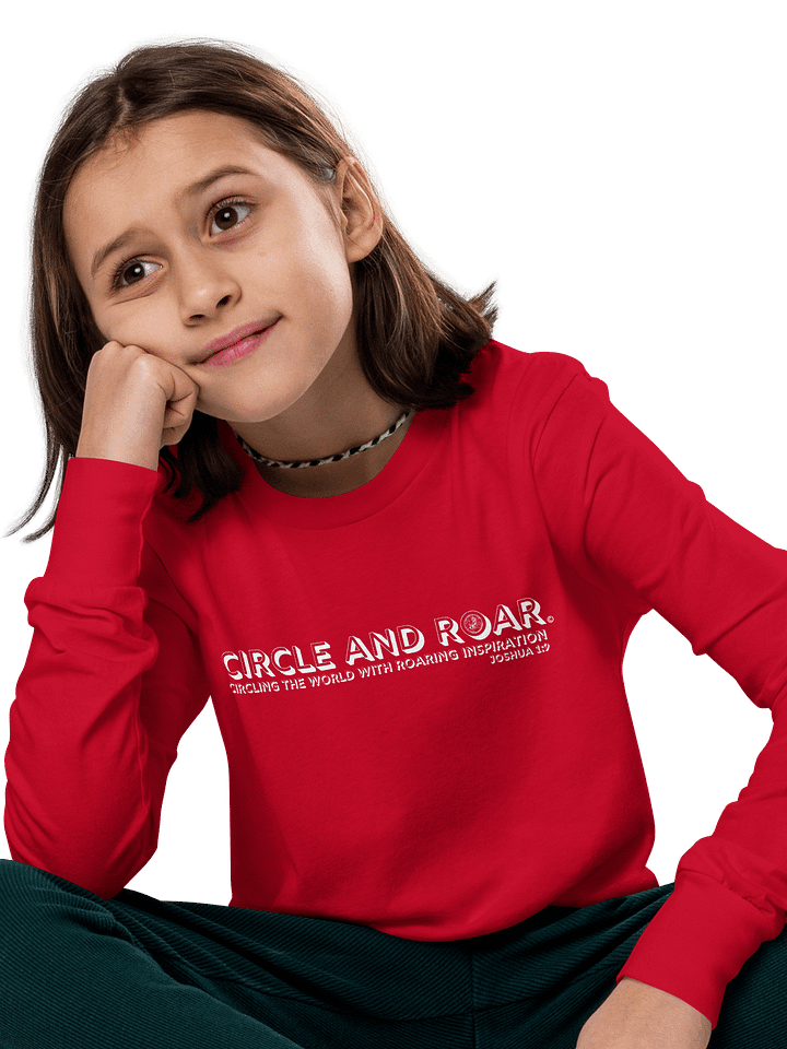 "Circle and Roar" Joshua 1:9 Youth Long-Sleeve T-Shirt product image (1)