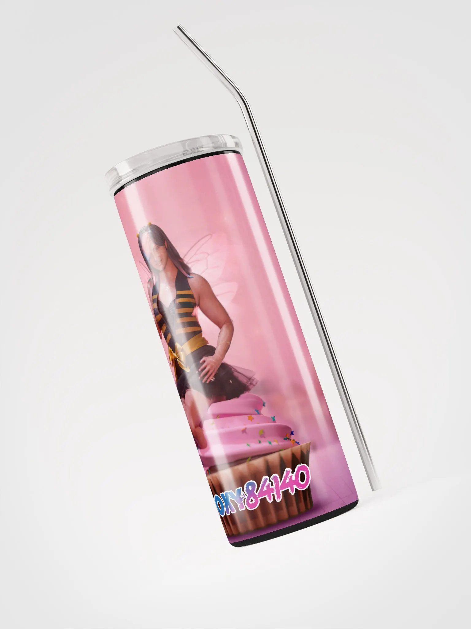 💜🧁 Baddie's One Year Twitch Anniversary Tumbler🧁💜 product image (3)