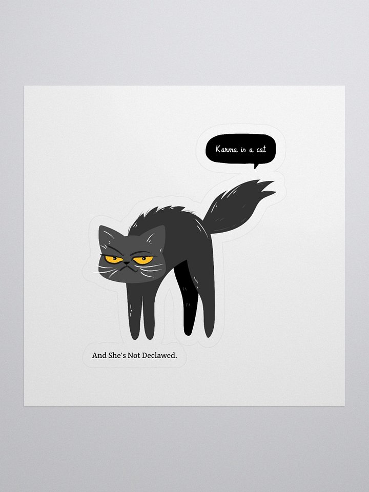 Karma Cat Kiss Cut Stickers product image (1)