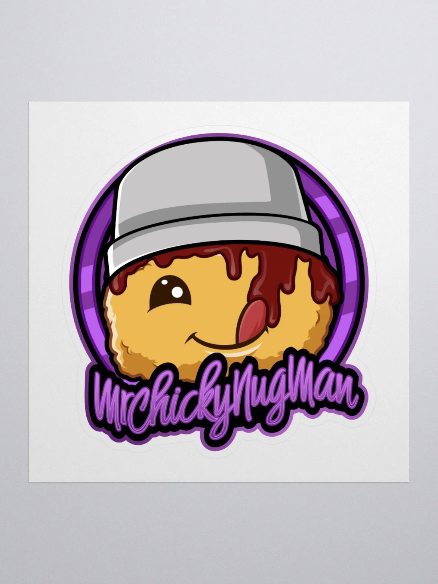 MrChickyNugMan Logo Sticker product image (1)