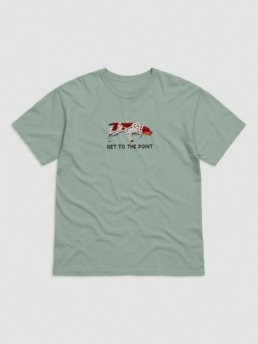 Get to the Point T-Shirt(Embroidered) of a German Wirehaired Pointer product image (4)