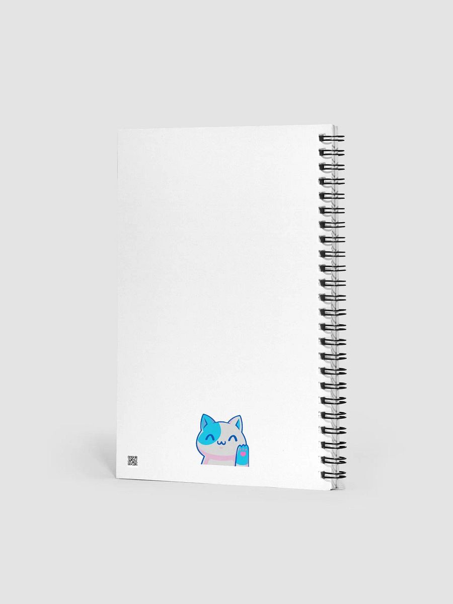 Dreamy Cat Crescent Moon Spiral Gratitude Journal Notebook product image (2)