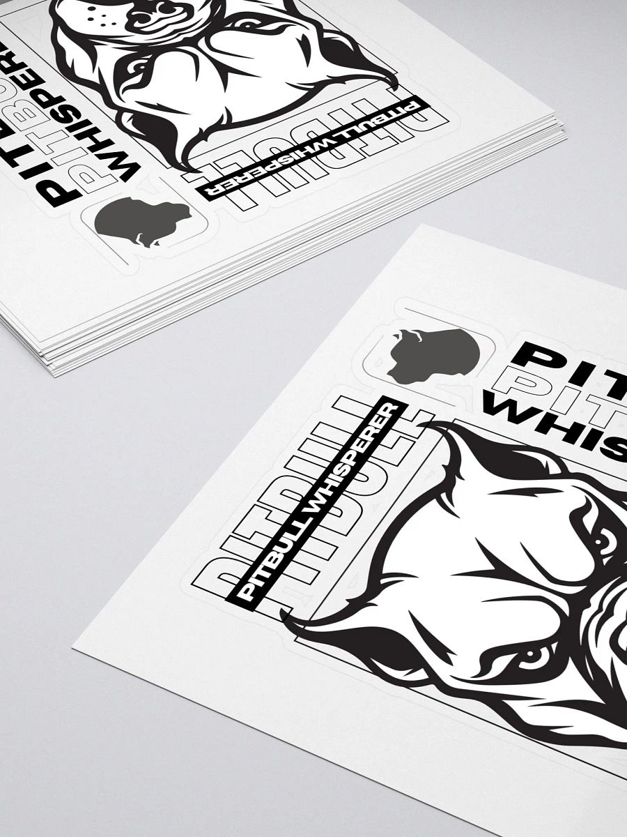 Black And White Pitbull Whisperer Sticker product image (5)