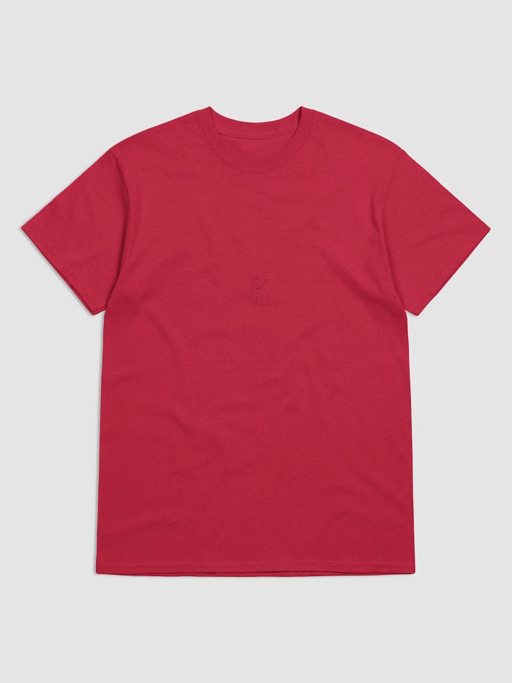 100 Cotton Round Neck Short Sleeved Tshirt Red product image (1)