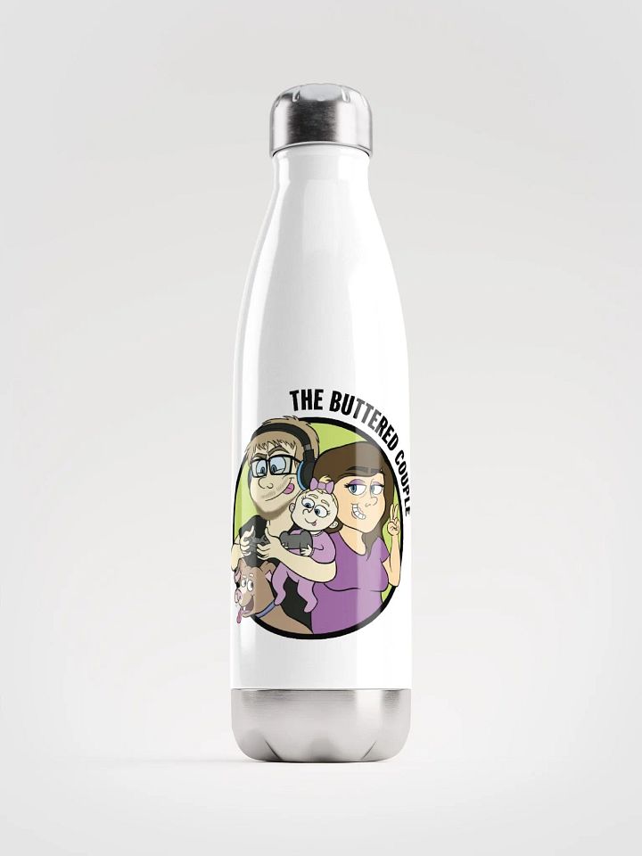 Buttered Couple Logo Steel Bottle product image (1)