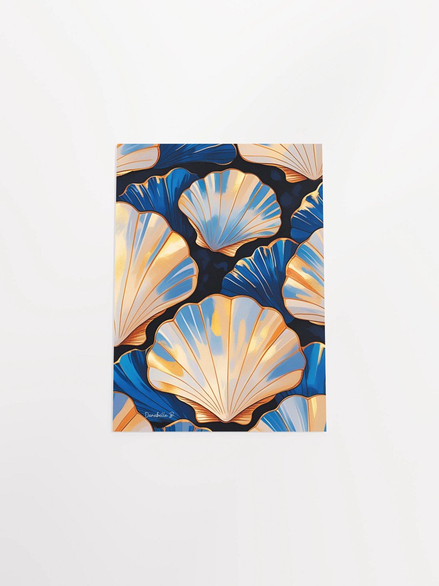 Poster artistique - Coquilles Saint-Jacques - 11 - Cadeau Déco Energie Vibratoire product image (7)