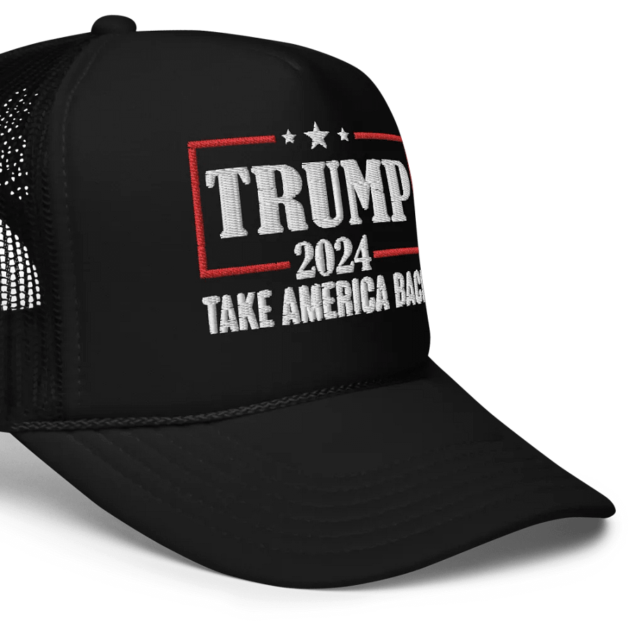 Trump 2024 Take America Back Patriotic Trucker Hat product image (7)