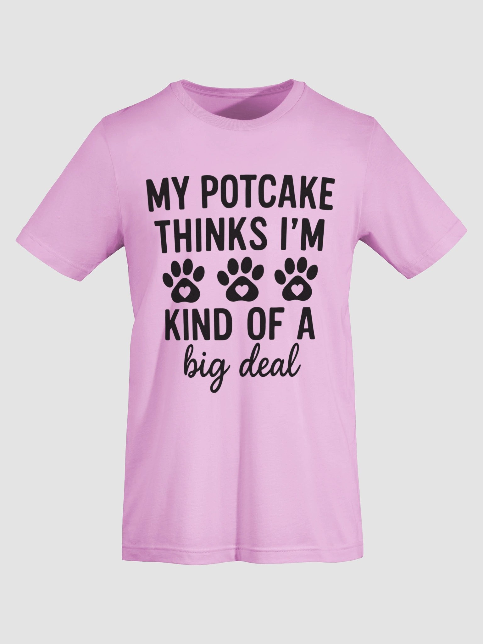 "My Potcake Thinks I'm a Big Deal" Dog T-Shirt - Funny Potcake Parent Tee product image (7)