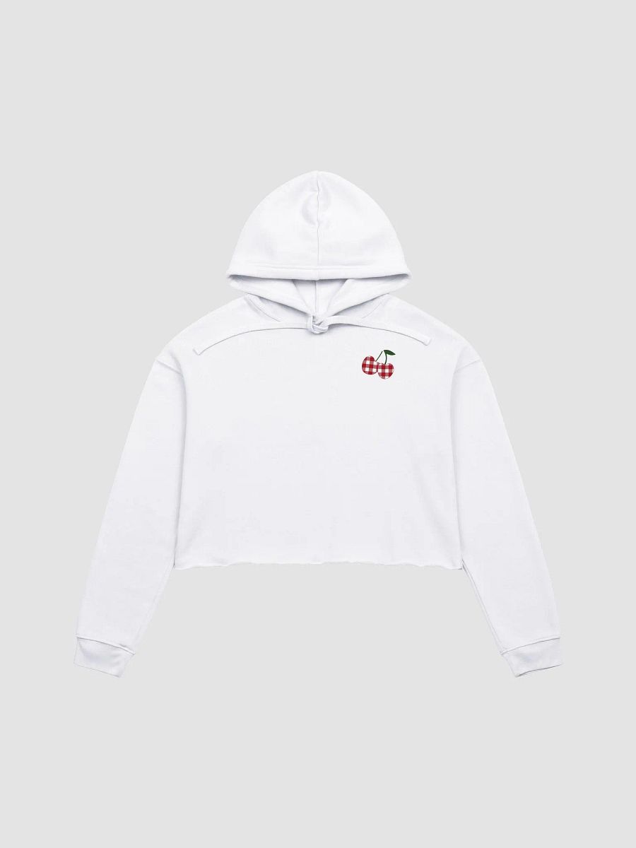 Women's Gingham Cherry Cropped Hoodie product image (2)