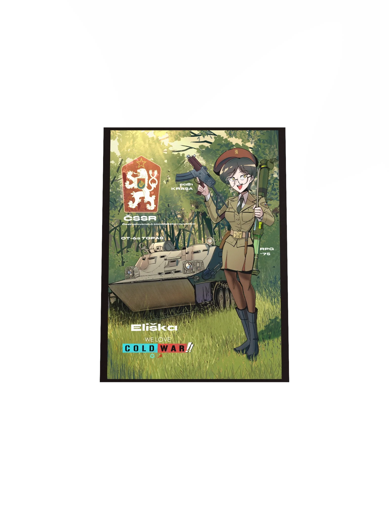 Czechoslovak People's Army OT-62 TOPAS Girl PRINT product image (13)