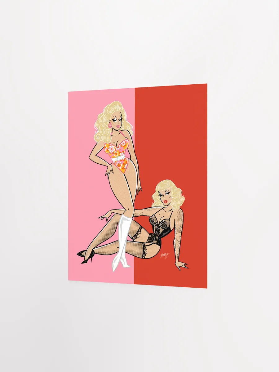 Trixie and Katya art print product image (2)