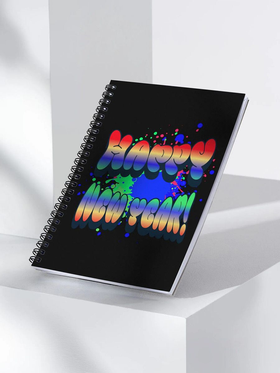 Happy New Years - Colorful Graffiti Design Spiral Notebook product image (3)