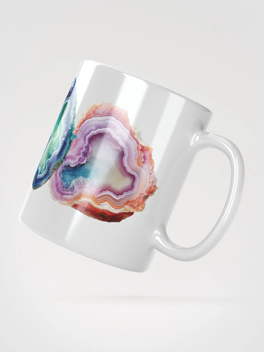 Agates Geode White Glossy Mug product image (3)
