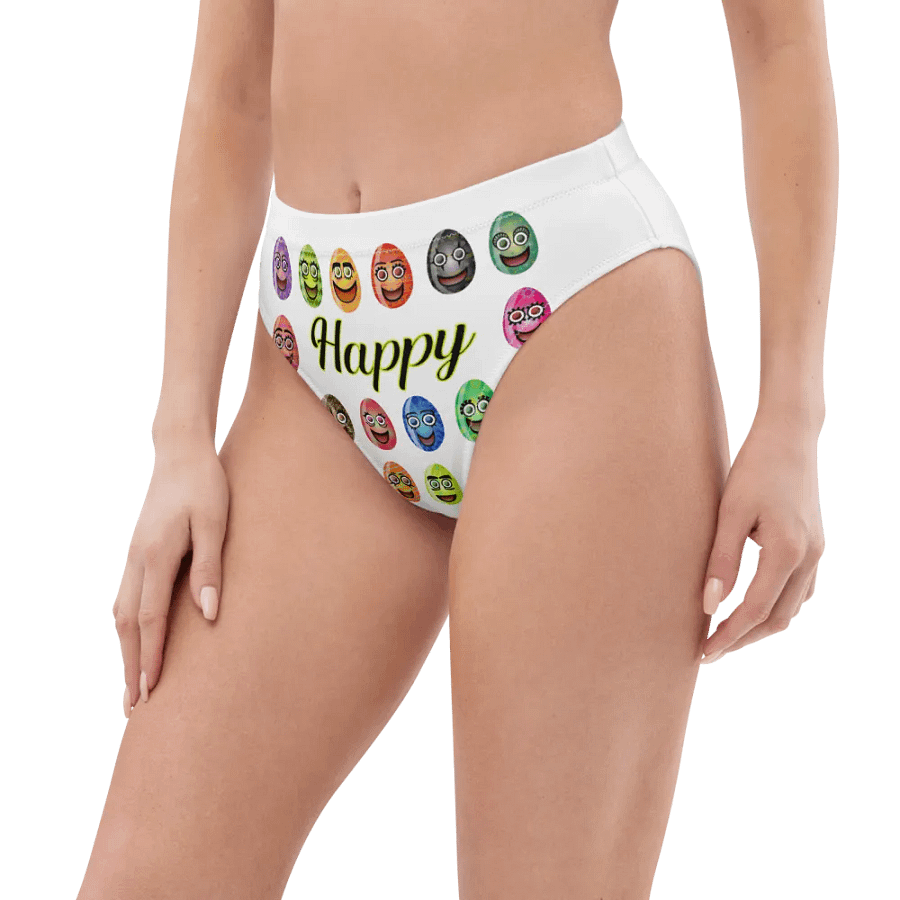 Happy Emoji All-Over Print Bikini Bottoms product image (3)