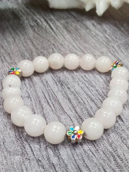 Rose Quartz Bracelet, Rose Quartz Crystal Bracelet product image (1)