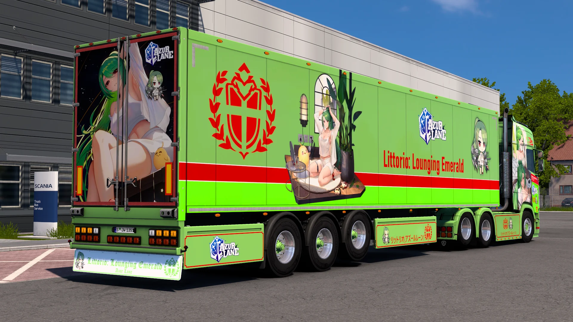 [ETS2] RN Littorio (Lounging Emerald) - Azur Lane [Combo Skin] product image (6)