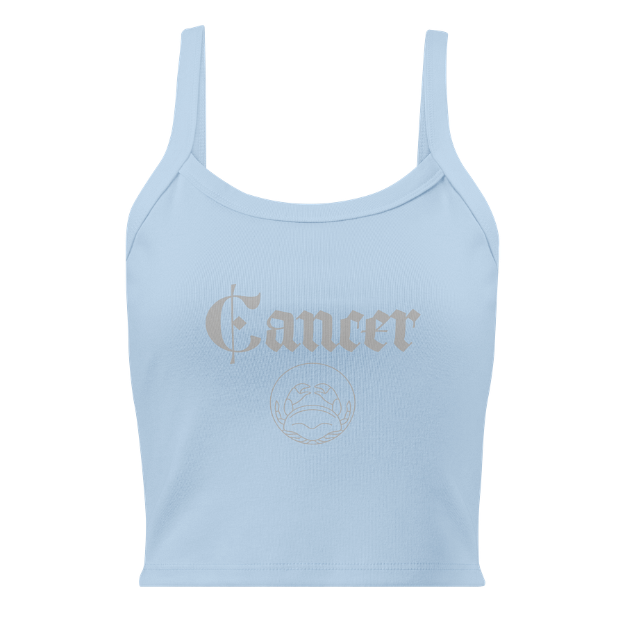 Zodiac Cancer Emblem Ribbed Tank product image (3)