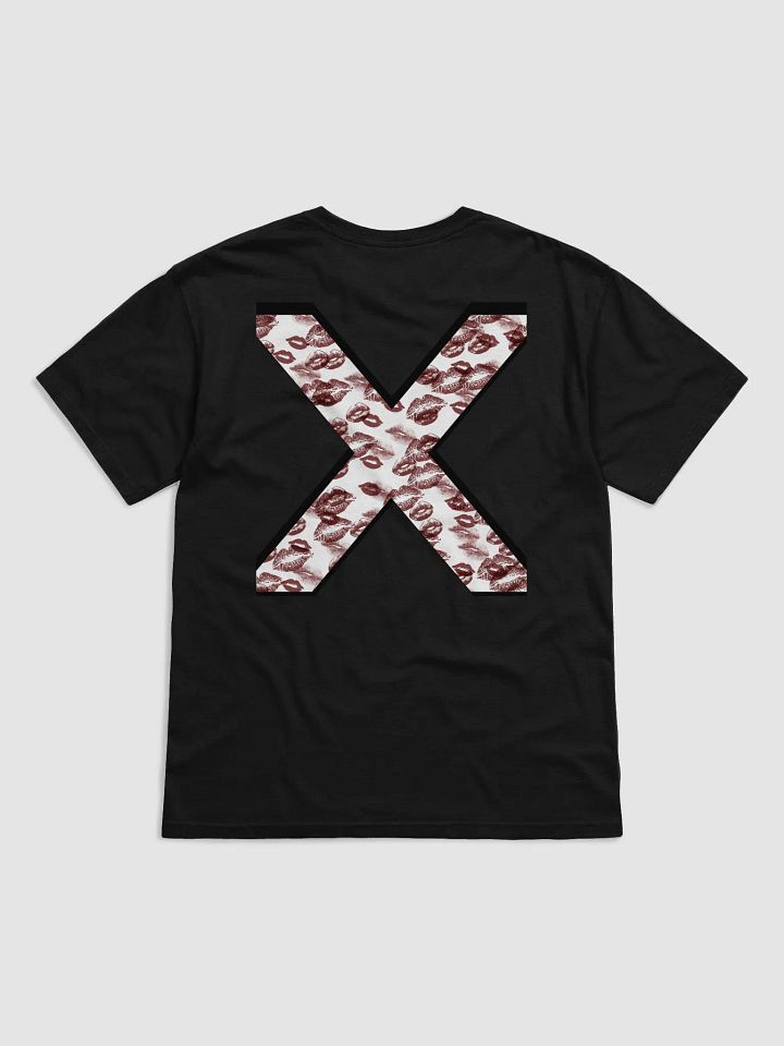 White X Burgandy Lipstick Kisses Shirt product image (24)