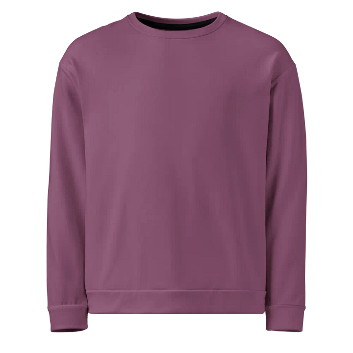 Plain Dark Lilac Purple Soft Summer Unisex Recycled Polyester Heavyweight Premium Sweatshirt by Treasure Pie product image (1)