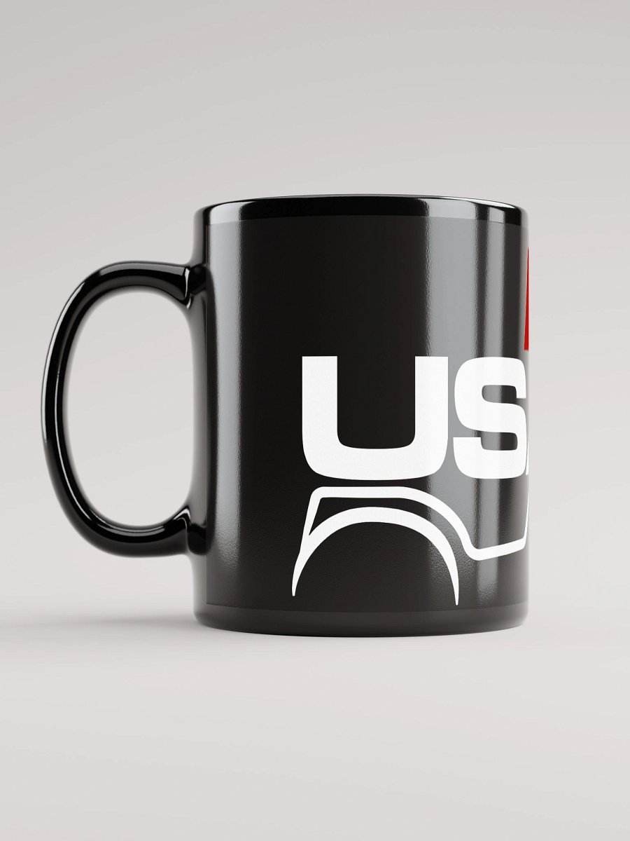 Black Mug with LARGE White & Red Logo product image (6)