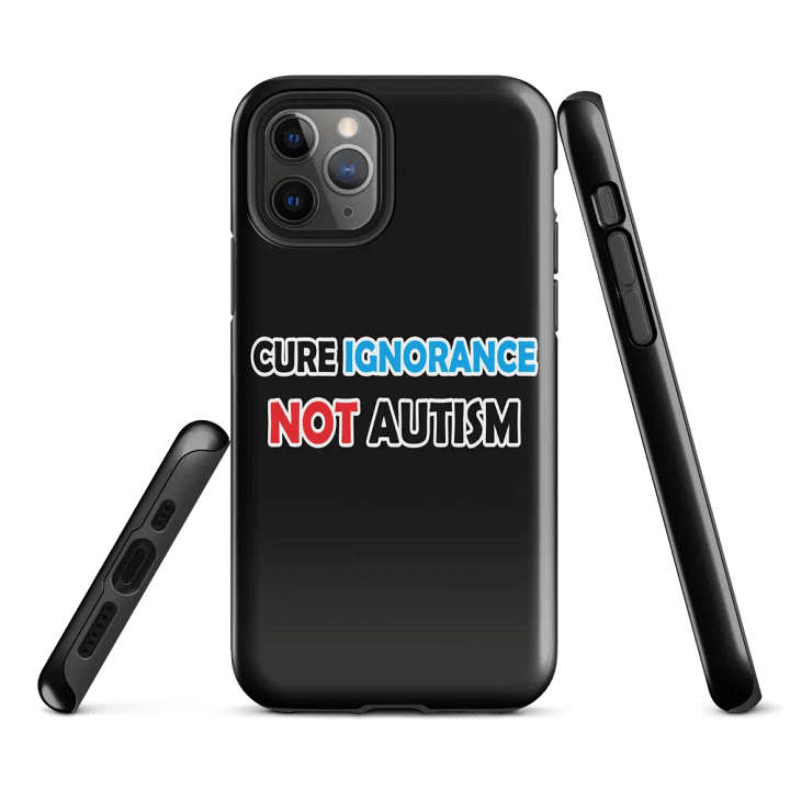Cure Ignorance Not Autism iPhone Tough Case product image (2)