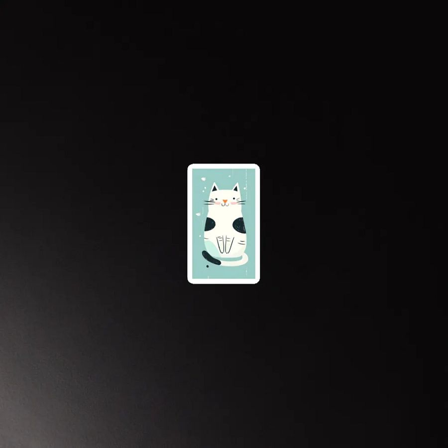 Pawsitively Adorable Feline – Die-Cut Magnet product image (3)