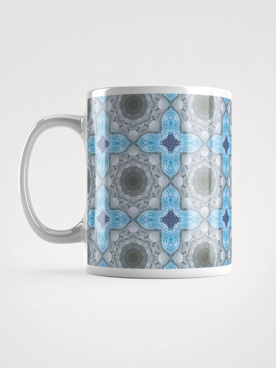 Blue and White Geometric Patterned Mug product image (12)