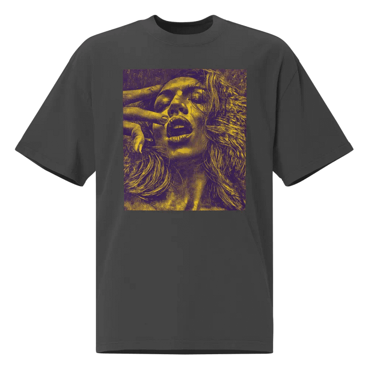 Freedom- Oversized Heavy Faded Unisex Tee +Backprint product image (1)