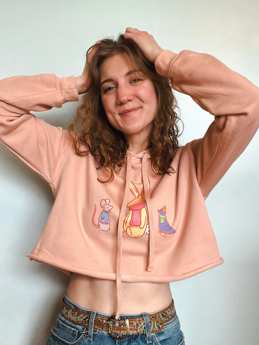 cozy critters club cropped hoodie product image (7)