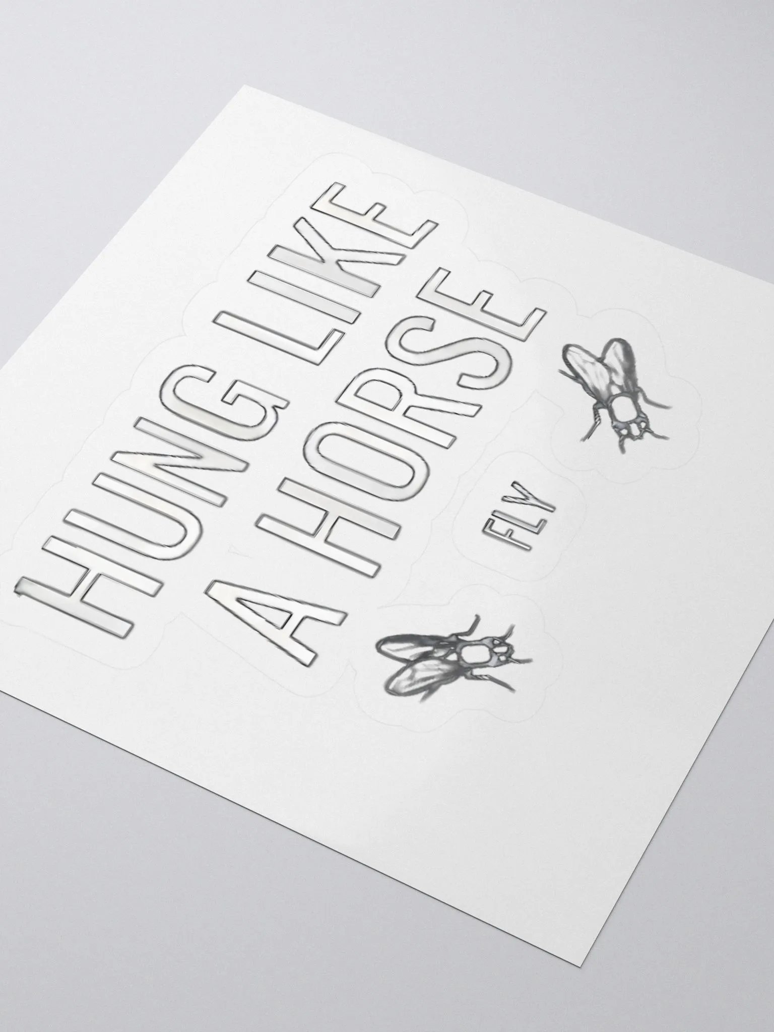 Hung Like A Horse Fly Sticker product image (3)