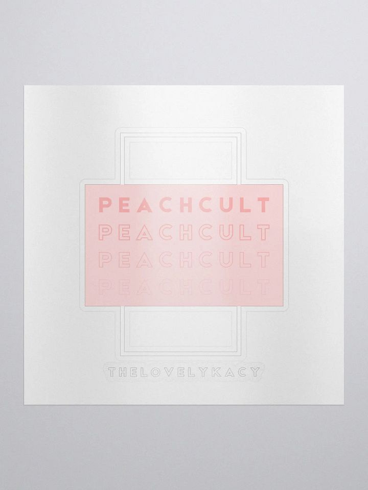 PEACHCULT Sticker product image (1)