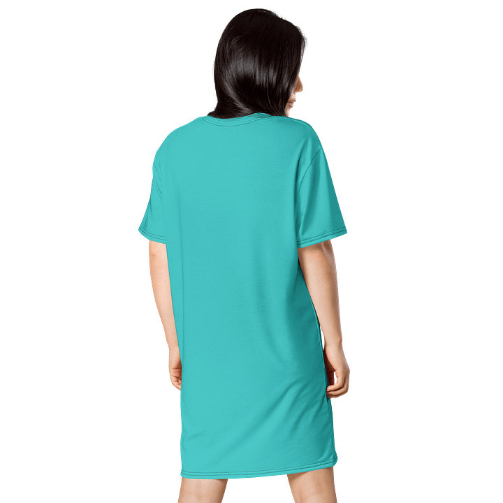 Oversized T-Shirt Dress - Rich Dark Turquoise, Sizes 2XS-6XL product image (2)