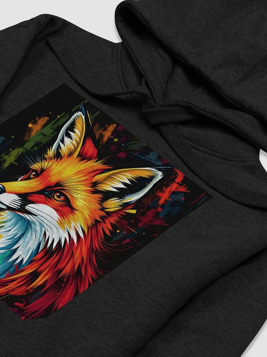 Colorful red fox Cozy Cotton Blend Unisex Hoodie product image (3)