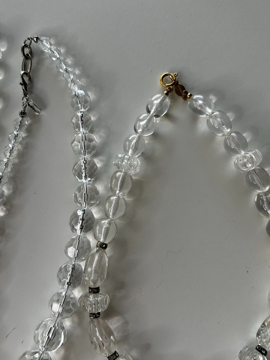 Clear Lucite Necklace Lot product image (4)