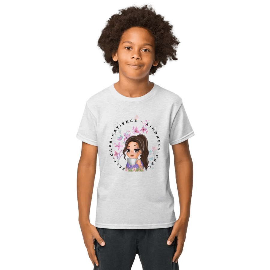 Self-care, Patience - Kindness Youth Sports Tee product image (2)