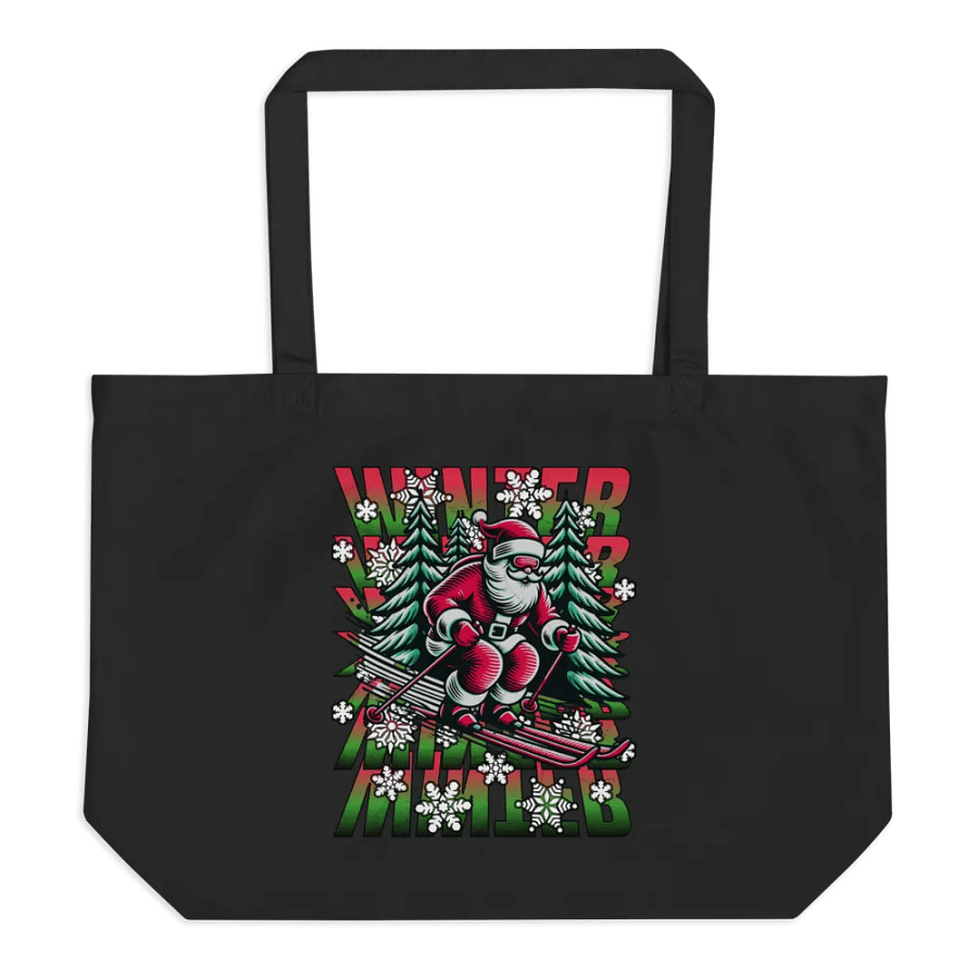 Winter Santa Skiing Wonderland Tote product image (1)