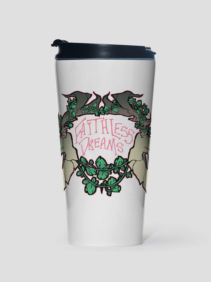 Faithless logo stainless steel travel mug product image (1)