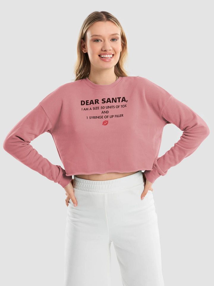 Dear Santa Fleece Crop Sweatshirt product image (2)
