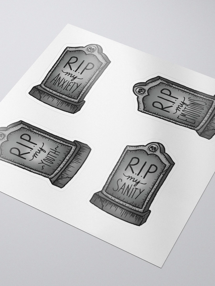 RIP Tombstones Sticker Sheet product image (3)