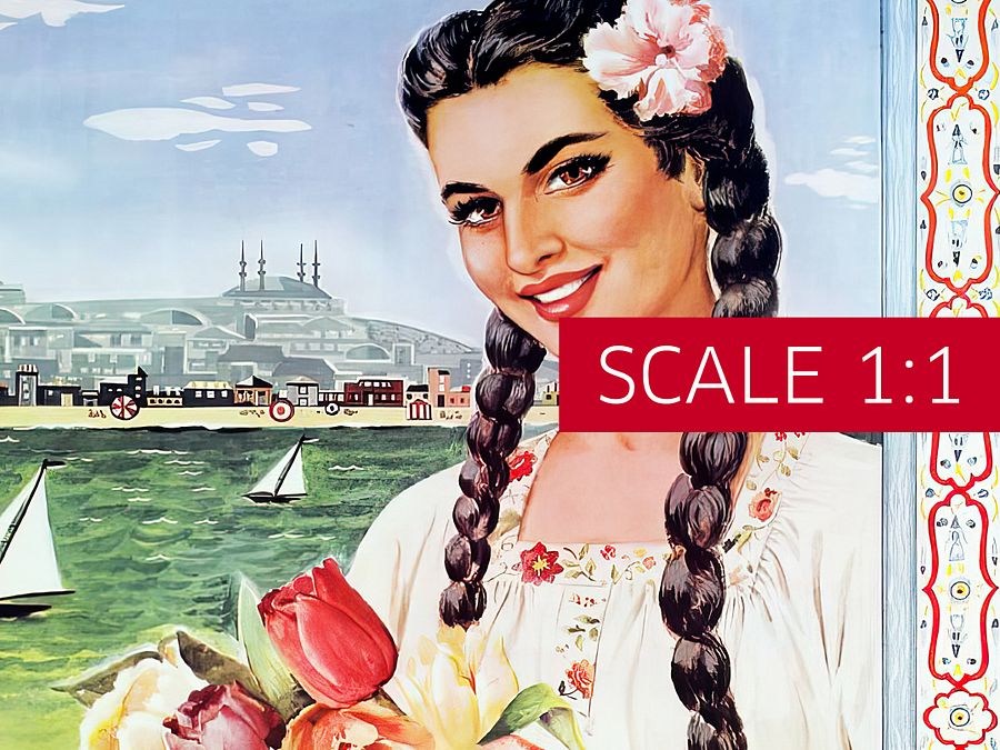 Istanbul, Turkey, 1950s — retro vintage travel poster, retro travel art, retro travel wall art product image (4)