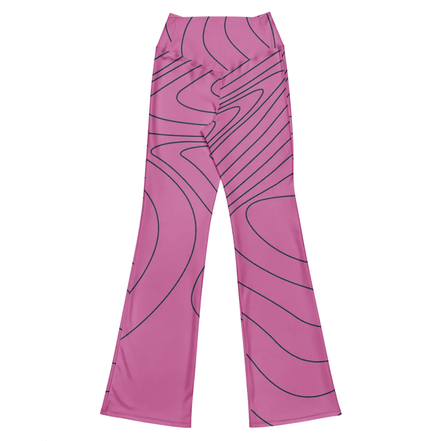 Flare Leggings womens pink and black color product image (7)