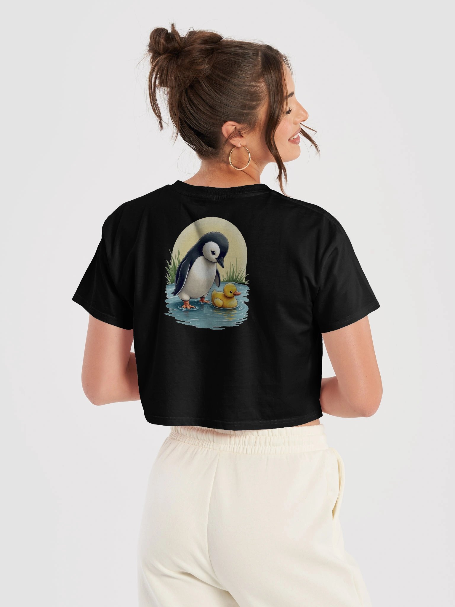 Penguin and Duckling Adventure Crop Top product image (44)