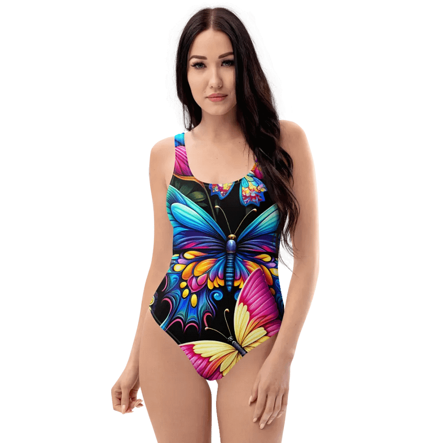 Psychedelic Butterfly Swirl One-Piece product image (1)