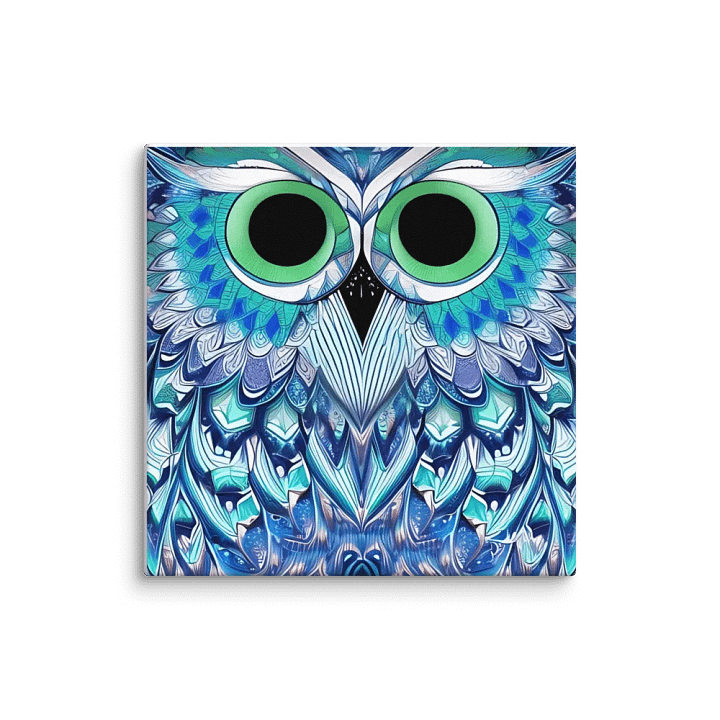 Fantasy Fractal Owl Art - v2 product image (1)