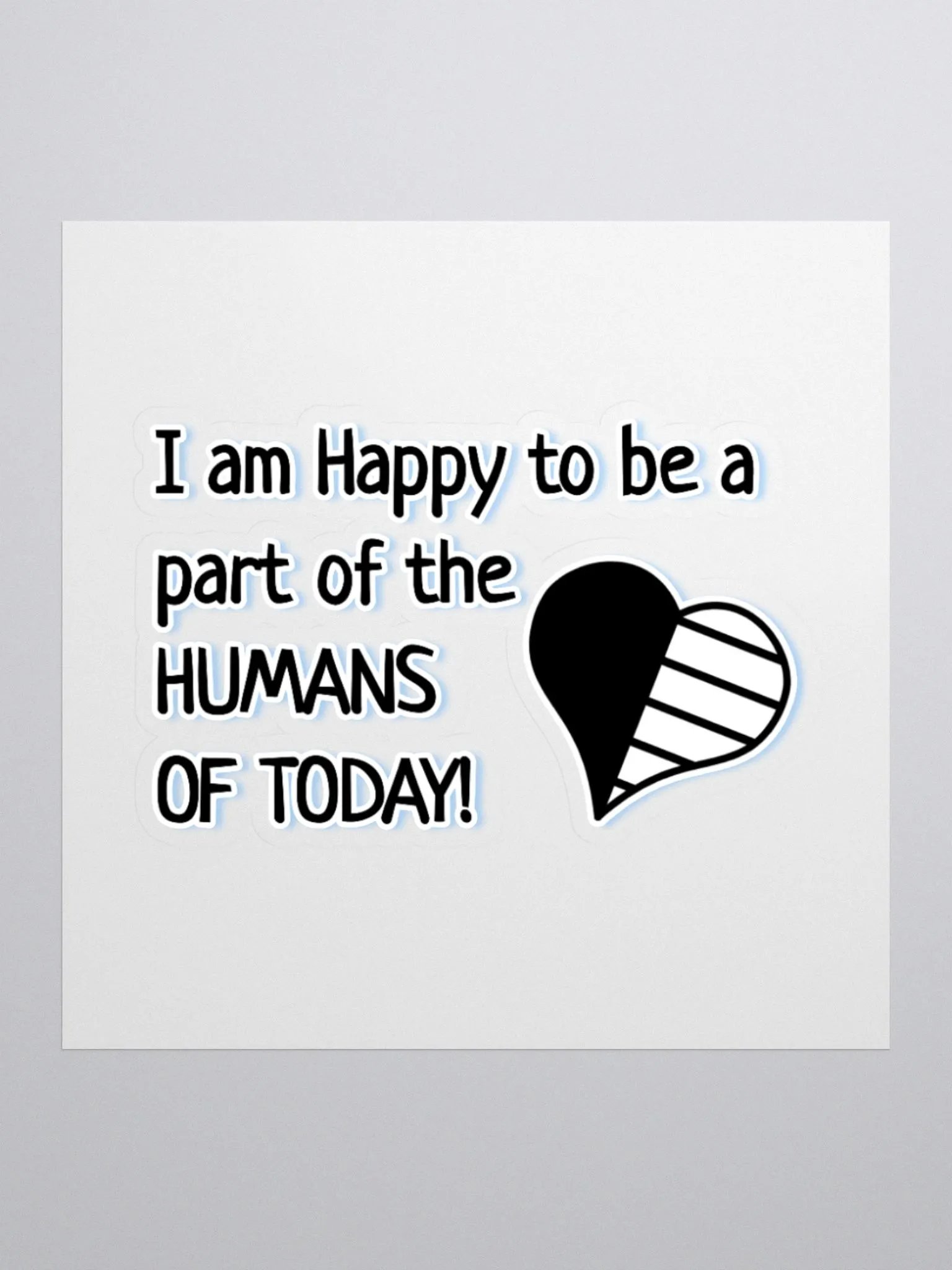 Humans Of Today [Blue] Sticker product image (1)