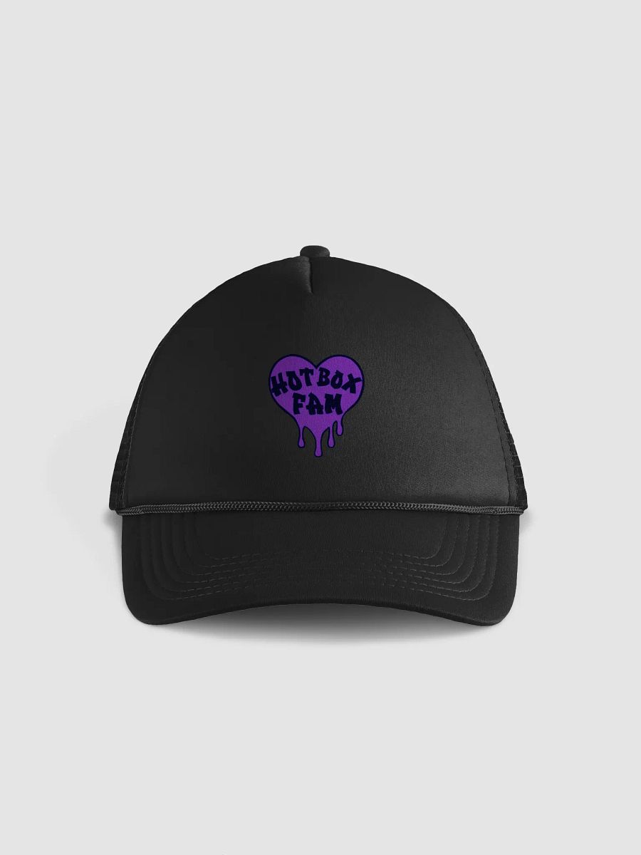 UNISEX HOT BOX FAM SOLID DARK PURPLE LOGO HAT product image (2)