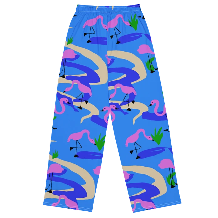 Flamingos Pattern Wideleg Pants product image (1)